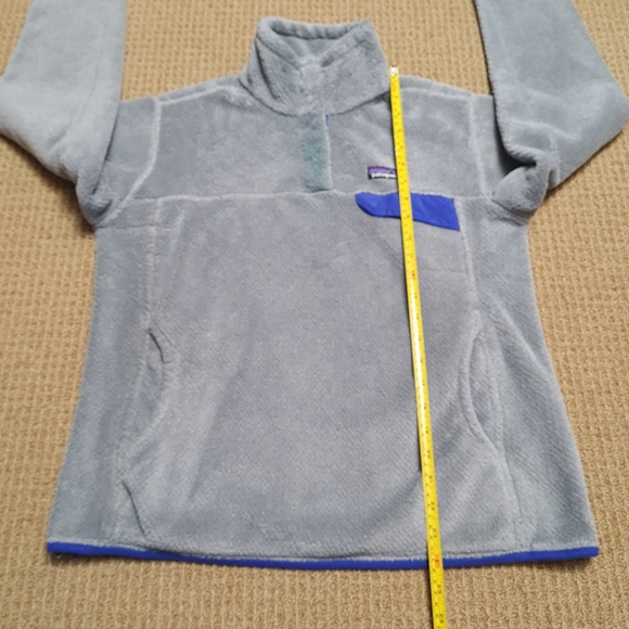 Patagonia Re-Tool Snap-T Fleece Pullover Jacket Grey/ Blue Women's L - Picture 13 of 16